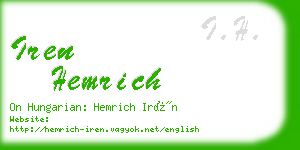 iren hemrich business card